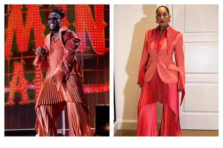 Burna Boy channels Tracee Ellis Ross [Instagram]