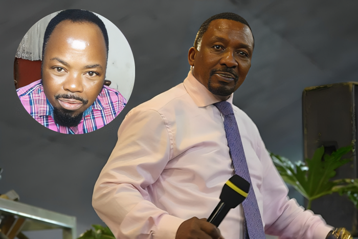 Inset, Tanzanian singer Munishi, photo of a Pastor Ng'ang'a
