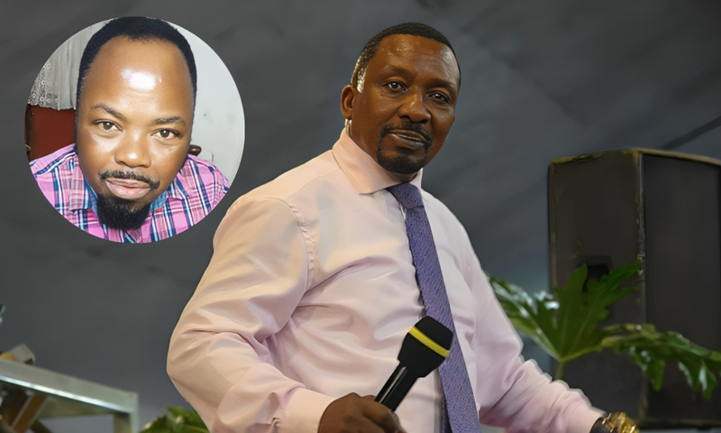 Inset, Tanzanian singer Munishi, photo of a Pastor Ng'ang'a