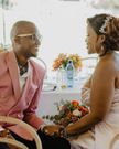 An image of Kamene Goro and DJ Bonez during their wedding in April 2023