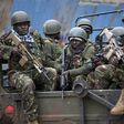 KDF soldiers during a patrol