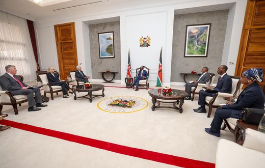 President William Ruto meeting U.S. intelligence chief and Kenyan intelligence bosses