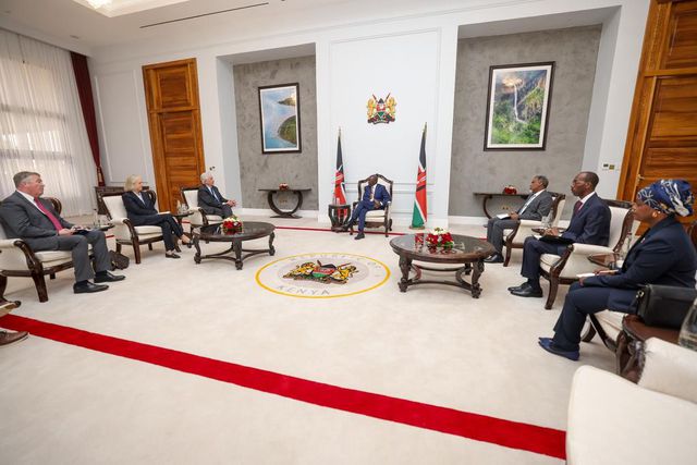 President William Ruto meeting U.S. intelligence chief and Kenyan intelligence bosses