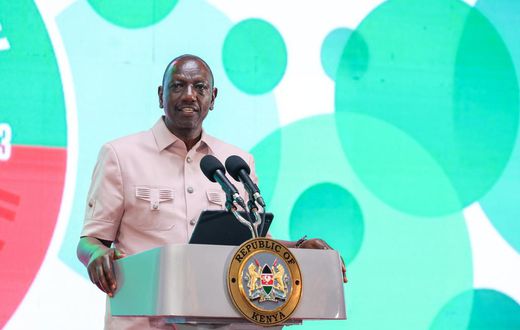 President William Ruto speaking at  the 2023 Taxpayers’ Day in Mombasa County on Friday, November 3, 2023