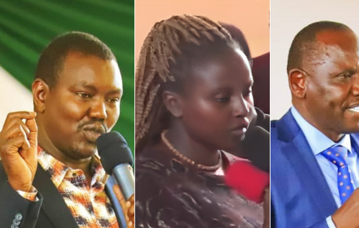 Uasin Gishu Senator Jackson Mandago and Governor Jonathan Bii
