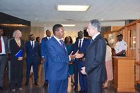 Foreign Affairs CS Alfred Mutua held a bilateral meeting with US Secretary of State Anthony Blinken at the State Department in Washington DC on April 25, 2023