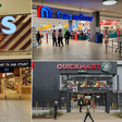 A collage of Naivas Supermarket, Quickmart Kenya and Carrefour Kenya