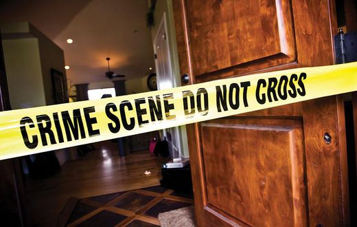 File image of a crime scene cordoned off