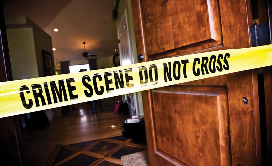 File image of a crime scene cordoned off