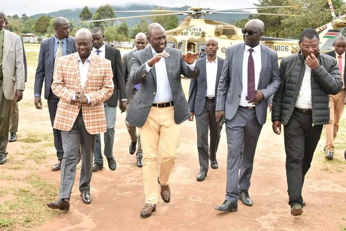H.E President William Ruto and DP Rigathi Gachagua joined and hundreds of faithful for an interdenominational church service at Makutano in West Pokot County on April 30,2023