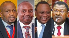 Moses Kuria, Kithure Kindiki, Uhuru Kenyatta & Moses Wetangula