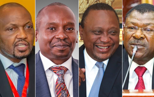 Moses Kuria, Kithure Kindiki, Uhuru Kenyatta & Moses Wetangula