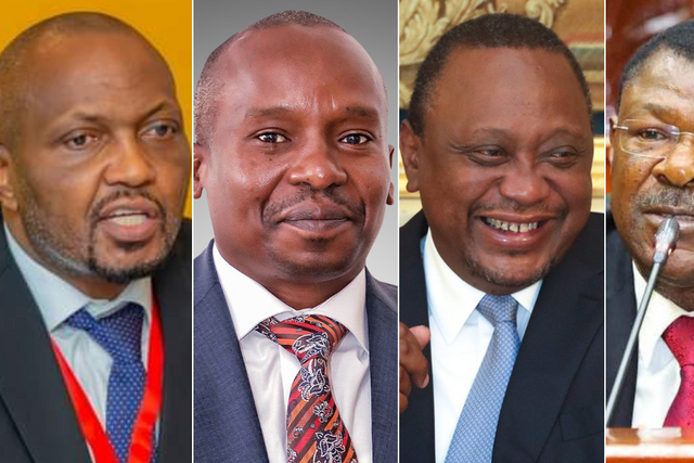Moses Kuria, Kithure Kindiki, Uhuru Kenyatta & Moses Wetangula