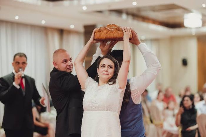 Bread breaking tradition in Bulgarian wedding [Lee Ann Belter]
