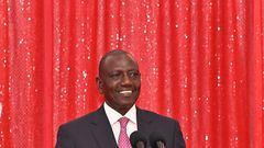 President William Ruto speaking at the Nakuru State Lodge on December 31
