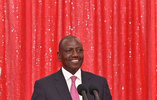 President William Ruto speaking at the Nakuru State Lodge on December 31