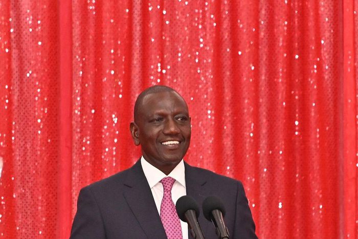 President William Ruto speaking at the Nakuru State Lodge on December 31