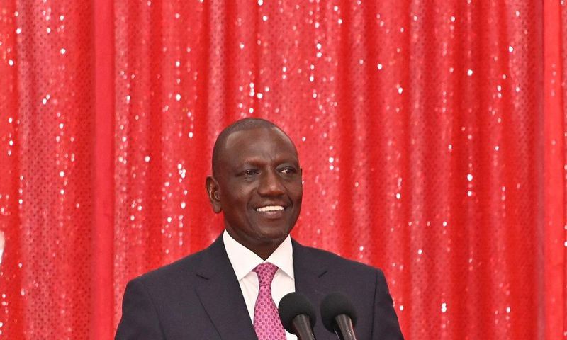 President William Ruto speaking at the Nakuru State Lodge on December 31