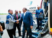Uhuru Kenyatta lands in Burundi aboard Kenya Airforce jet