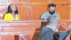 Jowie Irungu and Jacque Maribe in court on February 9, 2024