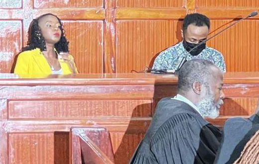 Jowie Irungu and Jacque Maribe in court on February 9, 2024