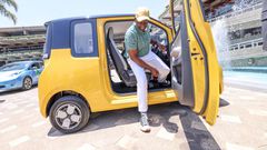 President William Ruto driving the Autopax Air Yetu electric car from State House to KICC