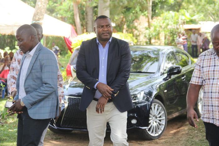 Rashid Echesa during a past funeral service