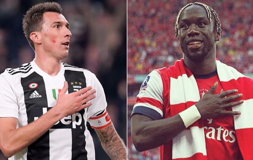 Mario Mandzukic (left) and Bacary Sagna