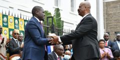 Nairobi Governor Johnson Sakaja and former NMS Director General Mohamed Badi signed a deal reverting transferred functions to the Nairobi County Government on September 30, 2022