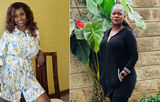A collage of singer Sanaipei Tande and Suzzana Owiyo