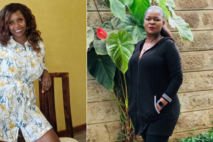 A collage of singer Sanaipei Tande and Suzzana Owiyo