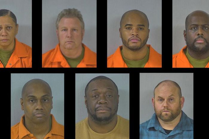 Clockwise from top left: Tabitha Renee Levere, Randy Joseph Boyer, Kaiyell Dajour Sanders, Dwayne Alan Bramble, Bradley Thomas Disse, Brandon Edwards Rodgers and Jermaine Lavar Branch.