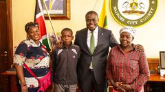 Governor Sakaja and Bernard's family