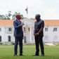Haiti PM Ariel Henry with President William Ruto at State House, Nairobi