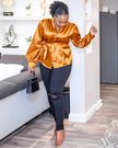Influencer Milly Wa Jesus in a pair of well-fitting black jeans