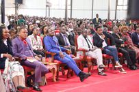 Deputy President Rigathi Gachagua and Wiper Leader Kalonzo Musyoka and other leaders in Ruiru on Friday, June 21