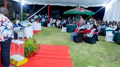 Deputy President Rigathi Gachagua at the retreat on Saturday, August 19, 2023