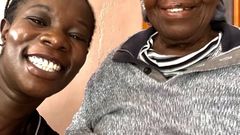 Former Tahidi High actress Lydia Gitachu and her grandmother