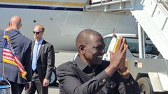 President William Ruto lands at the Hartsfield–Jackson Atlanta International Airport to start his U.S. State Visit on May 20, 2024