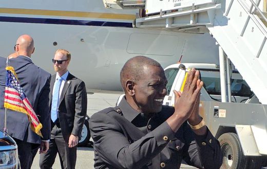 President William Ruto lands at the Hartsfield–Jackson Atlanta International Airport to start his U.S. State Visit on May 20, 2024