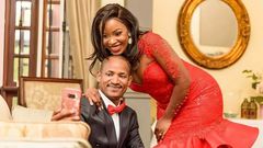 File image of Embakasi East MP, Babu Owino, and his wife Fridah Muthoni Ongili.