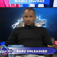 A snip image of Embakasi East MP Babu Owino when he appeared on Wabebe XP show hosted by Willys Raburu
