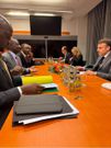President William Ruto held talks with President of France Emmanuel Macron in Berlin Germany on November 21, 2023