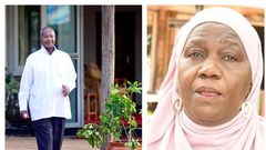 Minister Minsa Kabanda and President Yoweri Museveni