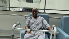 Kenyan producer Philip Karanja 'Director Phil' in the hospital after an accident in July 2024.