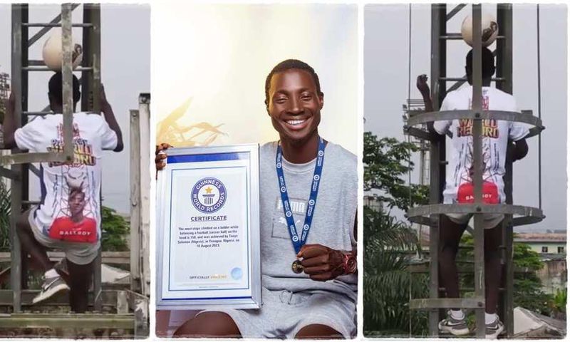 Tonye sets a new Guinness World Record [Legitng]