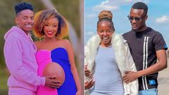 From left: Eric Omondi & fiancée Lynne, Eve Mungai & boyfriend Director Trevor
