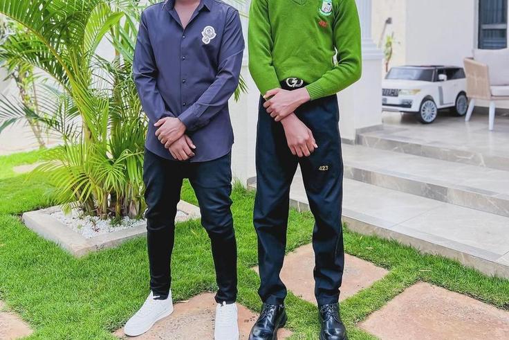 Kevin Bahati with Morgan Bahati