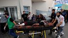 An injured Palestinian woman is wheeled into the al-Shifa hospital, following Israeli airstrikes on Gaza City, central Gaza Strip, Sunday, Nov. 5, 2023.AP Photo/Abed Khaled