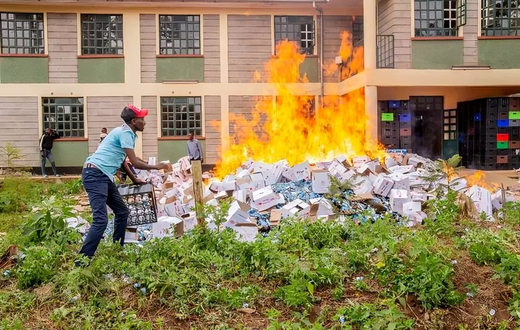 MPs lead residents in destroying seized alcohol worth Sh6 million in Mathira